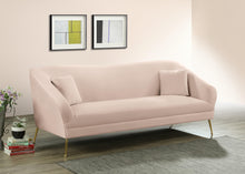 Load image into Gallery viewer, Hermosa Pink Velvet Sofa