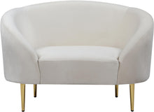 Load image into Gallery viewer, Ritz Cream Velvet Chair
