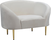 Load image into Gallery viewer, Ritz Cream Velvet Chair