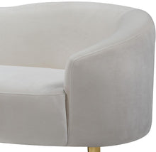 Load image into Gallery viewer, Ritz Cream Velvet Sofa