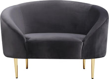 Load image into Gallery viewer, Ritz Grey Velvet Chair