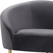 Load image into Gallery viewer, Ritz Grey Velvet Sofa