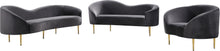 Load image into Gallery viewer, Ritz Grey Velvet Chair