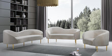 Load image into Gallery viewer, Ritz Cream Velvet Chair