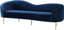 Load image into Gallery viewer, Ritz Navy Velvet Sofa