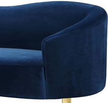 Load image into Gallery viewer, Ritz Navy Velvet Sofa