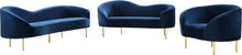 Load image into Gallery viewer, Ritz Navy Velvet Sofa