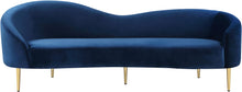 Load image into Gallery viewer, Ritz Navy Velvet Sofa