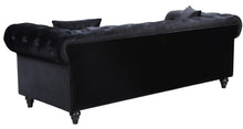Load image into Gallery viewer, Chesterfield Black Velvet Sofa