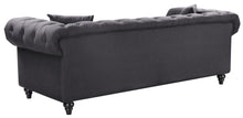 Load image into Gallery viewer, Chesterfield Grey Linen Sofa