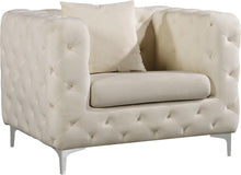 Load image into Gallery viewer, Scarlett Cream Velvet Chair