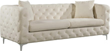 Load image into Gallery viewer, Scarlett Cream Velvet Sofa