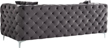 Load image into Gallery viewer, Scarlett Grey Velvet Sofa