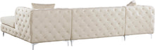 Load image into Gallery viewer, Gail Cream Velvet 3pc. Sectional
