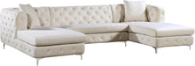 Load image into Gallery viewer, Gail Cream Velvet 3pc. Sectional