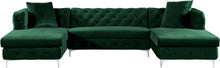 Load image into Gallery viewer, Gail Green Velvet 3pc. Sectional