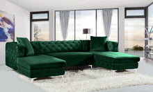 Load image into Gallery viewer, Gail Green Velvet 3pc. Sectional