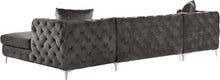 Load image into Gallery viewer, Gail Grey Velvet 3pc. Sectional