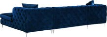 Load image into Gallery viewer, Gail Navy Velvet 3pc. Sectional