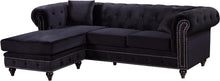 Load image into Gallery viewer, Sabrina Black Velvet 2pc. Reversible Sectional