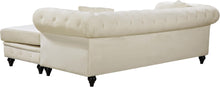 Load image into Gallery viewer, Sabrina Cream Velvet 2pc. Reversible Sectional