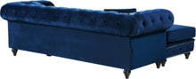 Load image into Gallery viewer, Sabrina Navy Velvet 2pc. Reversible Sectional