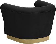 Load image into Gallery viewer, Bellini Black Velvet Chair