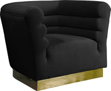 Load image into Gallery viewer, Bellini Black Velvet Chair