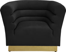 Load image into Gallery viewer, Bellini Black Velvet Chair