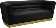 Load image into Gallery viewer, Bellini Black Velvet Sofa