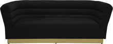 Load image into Gallery viewer, Bellini Black Velvet Sofa