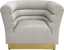 Load image into Gallery viewer, Bellini Cream Velvet Chair