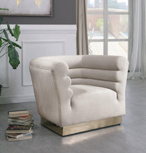 Load image into Gallery viewer, Bellini Cream Velvet Chair