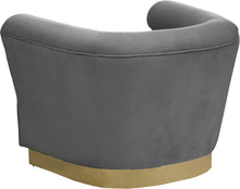 Load image into Gallery viewer, Bellini Grey Velvet Chair