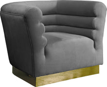Load image into Gallery viewer, Bellini Grey Velvet Chair