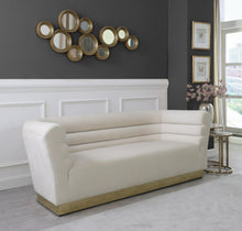 Load image into Gallery viewer, Bellini Cream Velvet Sofa