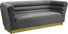 Load image into Gallery viewer, Bellini Grey Velvet Sofa