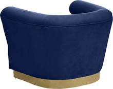 Load image into Gallery viewer, Bellini Navy Velvet Chair