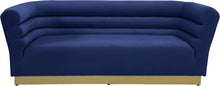 Load image into Gallery viewer, Bellini Navy Velvet Sofa