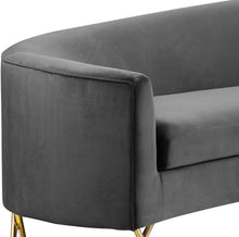 Load image into Gallery viewer, Serpentine Grey Velvet 3pc. Sectional
