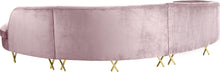 Load image into Gallery viewer, Serpentine Pink Velvet 3pc. Sectional