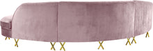 Load image into Gallery viewer, Serpentine Pink Velvet 3pc. Sectional