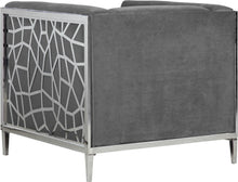 Load image into Gallery viewer, Opal Grey Velvet Chair