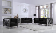 Load image into Gallery viewer, Opal Black Velvet Sofa