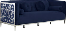 Load image into Gallery viewer, Opal Navy Velvet Sofa