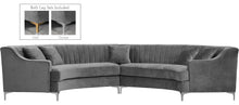 Load image into Gallery viewer, Jackson Grey Velvet 2pc. Sectional