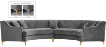 Load image into Gallery viewer, Jackson Grey Velvet 2pc. Sectional