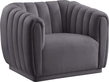 Load image into Gallery viewer, Dixie Grey Velvet Chair