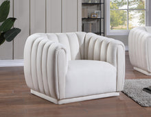 Load image into Gallery viewer, Dixie Cream Velvet Chair