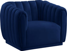 Load image into Gallery viewer, Dixie Navy Velvet Chair